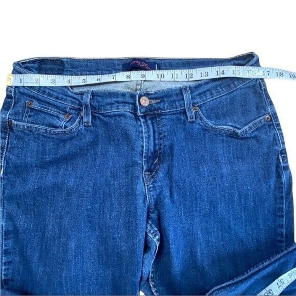 Womens Levi's Curvy Cut 528 Crop Jeans 15 altered raw hem 33 x 24.5 Juniors - Picture 5 of 11